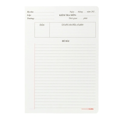 Giấy Kiểm Tra K.Long InviDot Line cấp 2, 3 B5 280 (20 tờ kép/tập)
