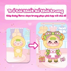 Sách Tô Màu Mini Fashion - Baby Three (100+ Stickers Dễ Thương)