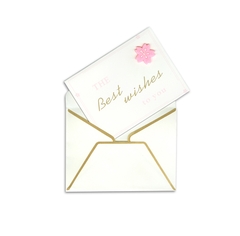 Thiệp Gấp Dán Hình Nổi Best Wishes
