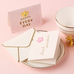 Thiệp Gấp Dán Hình Nổi Best Wishes