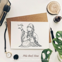 Postcard Phù Thủy Hoa SA-A013 (4 Tranh)