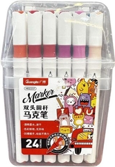 Bút Marker Guangbo 24 Màu 02237 (Tặng Bút Dạ GuangBo 12 Màu H02004)