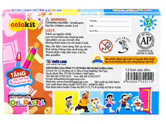 Bút Sáp Dầu Thiên Long Doraemon OP-C07/DO 12 Màu