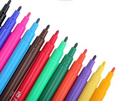 Vỉ Bút Dạ Thiên Long 12 Màu FP01