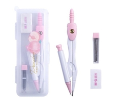 ComPa Chì Kim M&G Acsn1333 Màu Hồng Hình Quả Đào