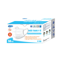 Khẩu Trang Y Tế Kim Sora 4 Lớp