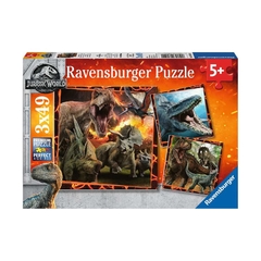 Đồ Chơi Xếp Hình Ravensburger Jurassic World Instinct To Hunt 3X49PC