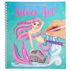 Đồ Chơi Bộ Sưu Tập Thiết Kế Thời Trang Fantasy Model Colouring Book Silver Art Topmodel TM011237