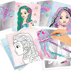 Đồ Chơi Bộ Sưu Tập Thiết Kế Thời Trang Fantasy Model Colouring Book Silver Art Topmodel TM011237