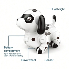Đồ Chơi Robot Chú Chó Di Chuyển Theo Dòng Kẻ (Đen) VT634/BK