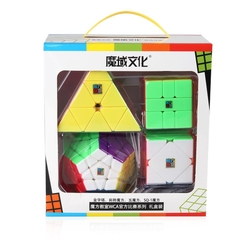 Đồ Chơi Rubik Mofangjiaoshi Gift Packing With 4 Cubes Stickerle SP003716