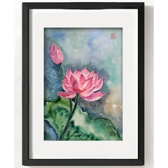 Tranh Màu Nước - Hồng Liên - ADC94