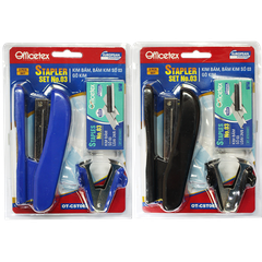 Combo Bấm Kim Officetex OT-CST002 (1 Bấm Kim, 1 Gỡ Kim, 1 Hộp Kim Bấm)