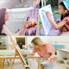 Tranh Sơn Dầu Tự Tô Số Hóa Dali Phong Cảnh Biển B001