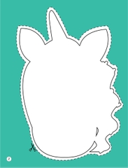 Sách Mặt Nạ - Cắt + Tô Màu Ngựa Một Sừng