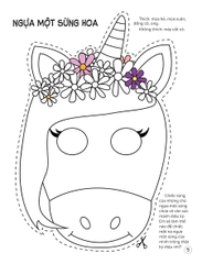 Sách Mặt Nạ - Cắt + Tô Màu Ngựa Một Sừng