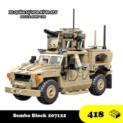 Đồ Chơi Xếp Hình Xe Vũ Trang Quân Đội M-ATV-Sembo-207122