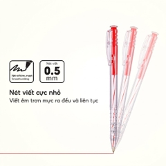 Bút Bi Thiên Long TL-027 Mực Đỏ