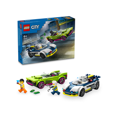 Đồ Chơi Lắp Ráp Lego Xe Cảnh Sát Truy Đuổi Tội Phạm 60415