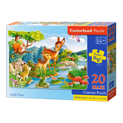 Đồ Chơi Xếp Hình Puzzle Nai Con Bé Nhỏ 20 Mảnh Maxi Castorland C-02177