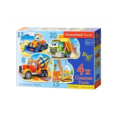 Đồ Chơi Xếp Hình Các Phương Tiện Công Trường 4 Bộ 8/12/15/20 Mảnh Castorland B-043040