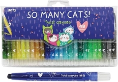 Bút Sáp Vặn M&G 48 Màu AGMX4339 So Many Cats