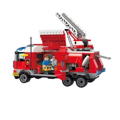 Đồ Chơi Xếp Hình Qman 2807 – Ô Tô Cứu Hỏa