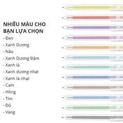 Bút Gel Bấm Deli 0.5mm EG118-YL Màu Vàng