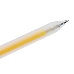 Bút Gel Bấm Deli 0.5mm EG118-YL Màu Vàng