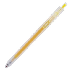 Bút Gel Bấm Deli 0.5mm EG118-YL Màu Vàng