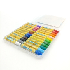 Bút Sáp Dầu Hộp Nhựa Guangbo 24 Màu GUBHQT04550