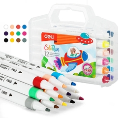 Bút Màu Acrylic Marker 12 Màu EC-189-12 (Deli)
