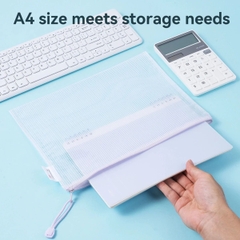 Túi Dây Kéo Deli A4 EF280 (Nhiều Màu)
