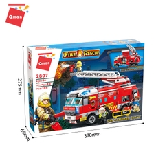 Đồ Chơi Xếp Hình Qman 2807 – Ô Tô Cứu Hỏa