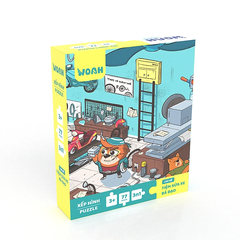 Đồ Chơi Xếp Hình Puzzle Mato - Tiệm Sửa Xe Bá Đạo