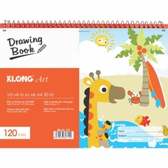 Vở Vẽ Lò Xo Xé K.Long A4 TP714 30 Tờ