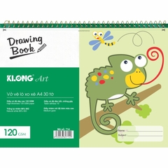 Vở Vẽ Lò Xo Xé K.Long A4 TP714 30 Tờ