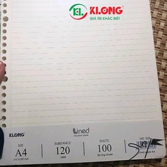 Ruột Sổ Còng A4 K.Long 100 Tờ TP558
