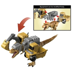 Đồ Chơi Lắp Ráp Diy Xe Công Trình Và Khủng Long T-Rex Có Đèn VT101C