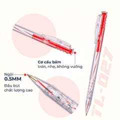 Bút Bi Thiên Long TL-027 Mực Đỏ