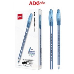 Bút Bi Nến EQ560-BL Ngòi Kim 0.6 - Xanh 20c/Hộp (Deli)