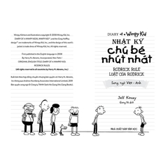Nhật Ký Chú Bé Nhút Nhát Phiên Bản Song Ngữ Việt - Anh Tập 2 - Luật Của Rodrick