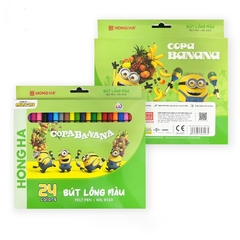 Bút Lông Màu Minon Hồng Hà 24 Màu 8123