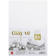 Giấy Vẽ A3 Hồng Hà 8117 300gms (5T/Tập)
