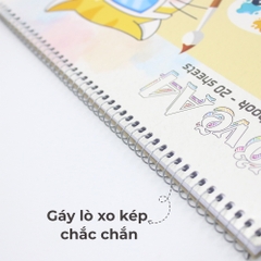 Vở Vẽ Lò Xo Hồng Hà Meow A4 8153 (20 Tờ)