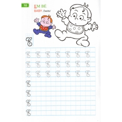 Tập Viết Chữ Đẹp & Tô Màu - Kiểu Chữ Hoa - Khổ Nhỏ