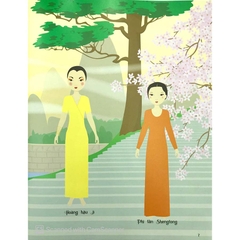 Dán Hình Sáng Tạo Trang Phục Búp Bê - Thời Trang Xưa