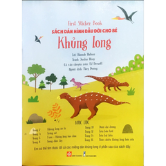 First Sticker Book - Sách Dán Hình Đầu Đời Cho Bé - Khủng Long
