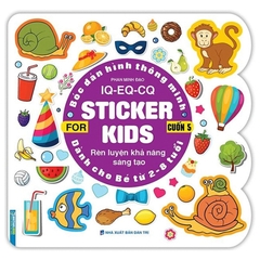 Bóc Dán Hình Thông Minh IQ - EQ - CQ - Sticker For Kids Cuốn 5