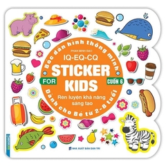 Bóc Dán Hình Thông Minh IQ - EQ - CQ - Sticker For Kids Cuốn 6